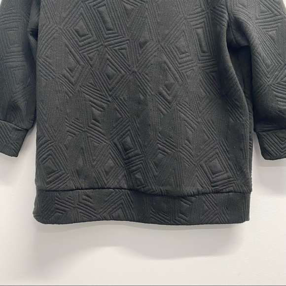 ✨NEW✨ BLACK BOXY TOP 3/4 SLEEVES - Picture 4 of 6